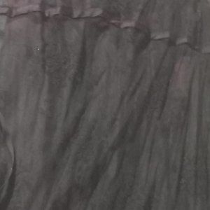 Black silk baby doll dress